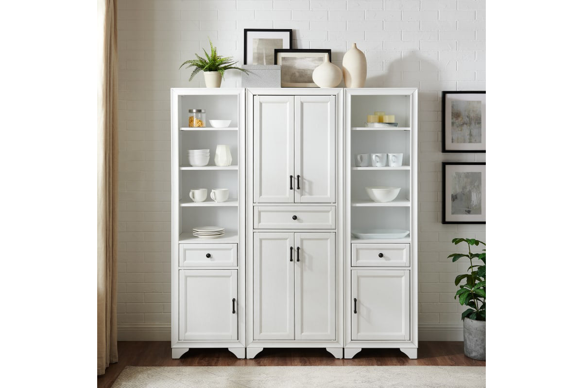 Tara 3Pc Pantry Set - Distressed White