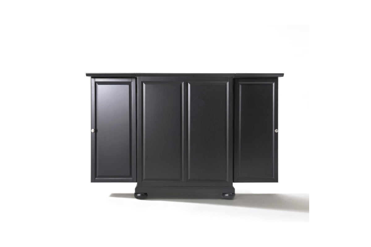 Alexandria Expandable Bar Cabinet - Black