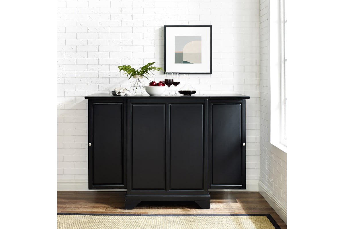 Lafayette Expandable Bar Cabinet - Black