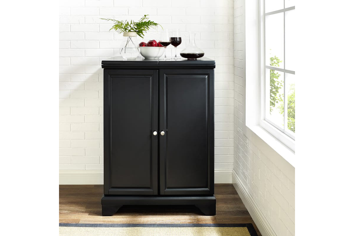 Lafayette Expandable Bar Cabinet - Black