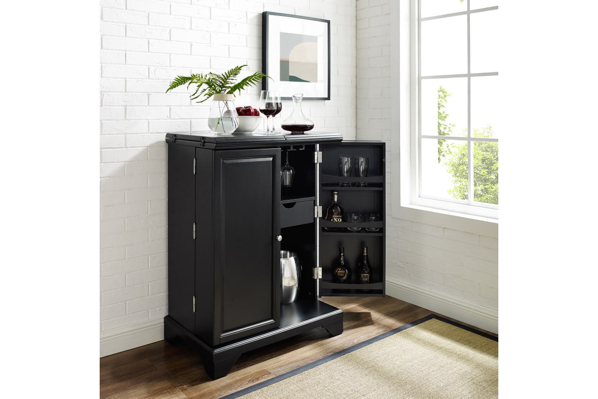 Lafayette Expandable Bar Cabinet - Black