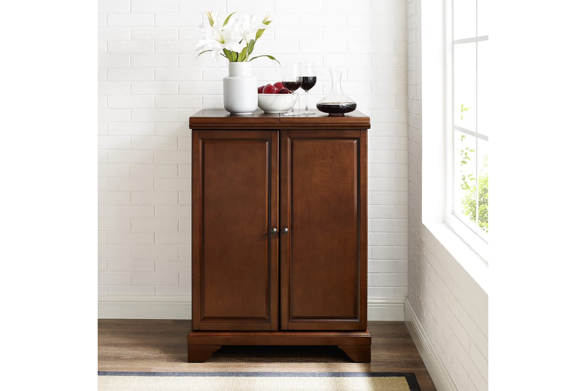 Lafayette Expandable Bar Cabinet - Mahogany