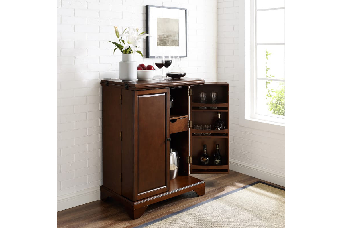 Lafayette Expandable Bar Cabinet - Mahogany