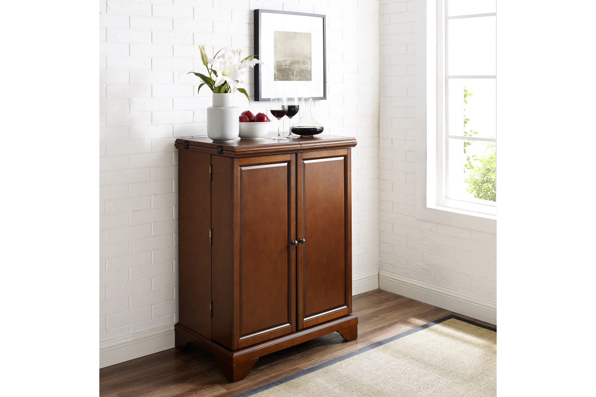 Lafayette Expandable Bar Cabinet - Mahogany