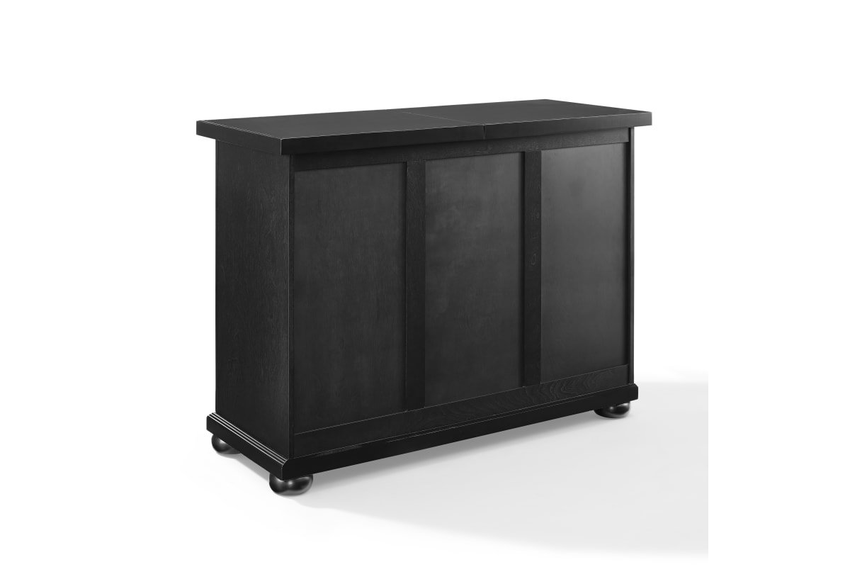 Alexandria Sliding Top Bar Cabinet - Black