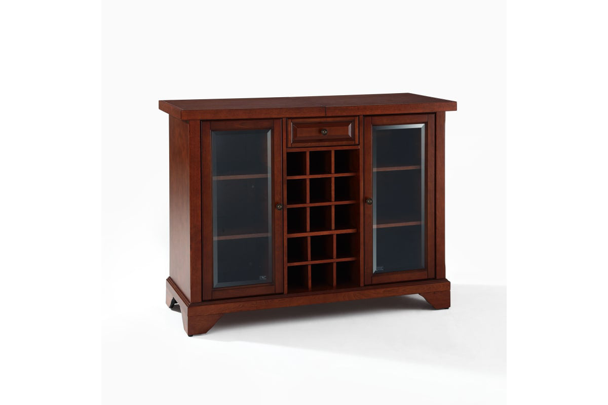 Lafayette Sliding Top Bar Cabinet - Mahogany