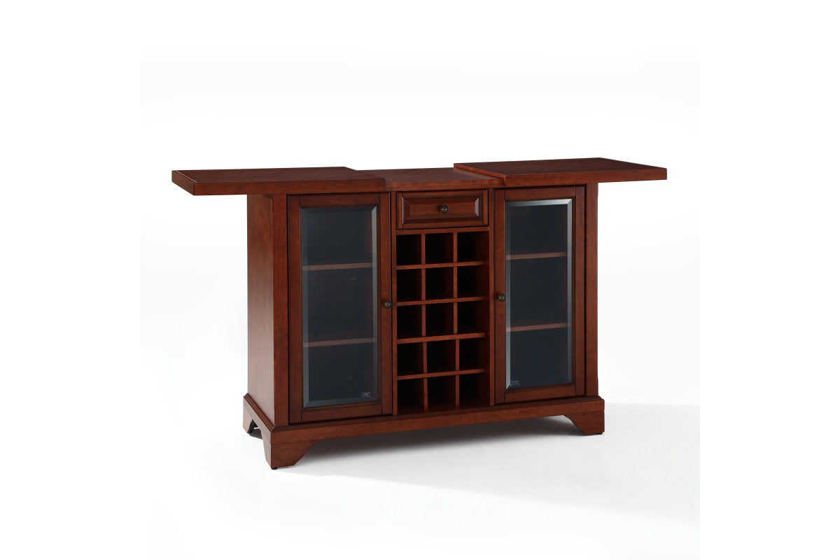 Lafayette Sliding Top Bar Cabinet - Mahogany