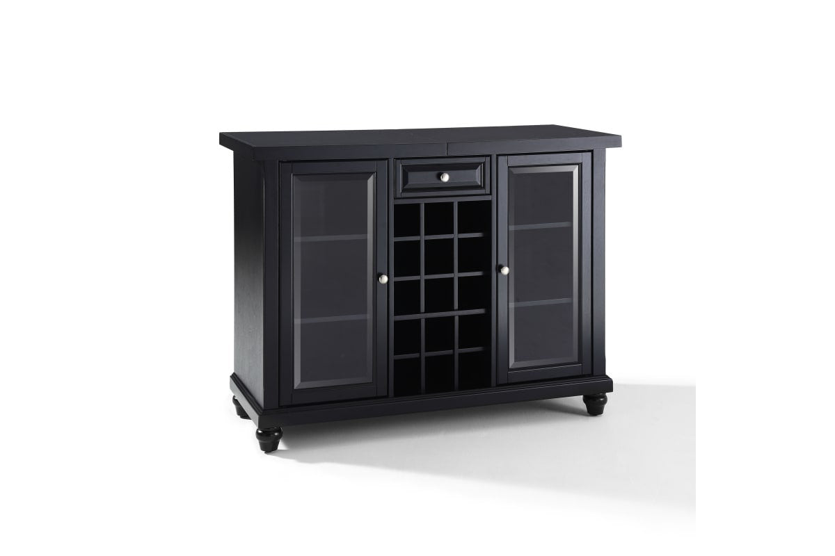 Cambridge Sliding Top Bar Cabinet - Black