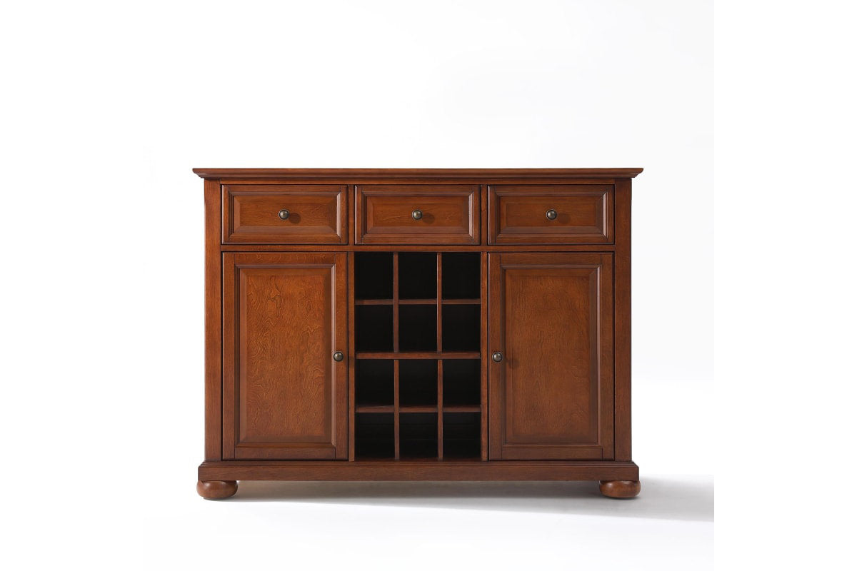 Alexandria Sideboard Cabinet W/Wine Storage - Cherry