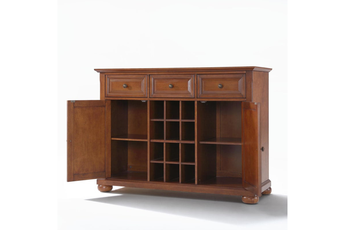 Alexandria Sideboard Cabinet W/Wine Storage - Cherry