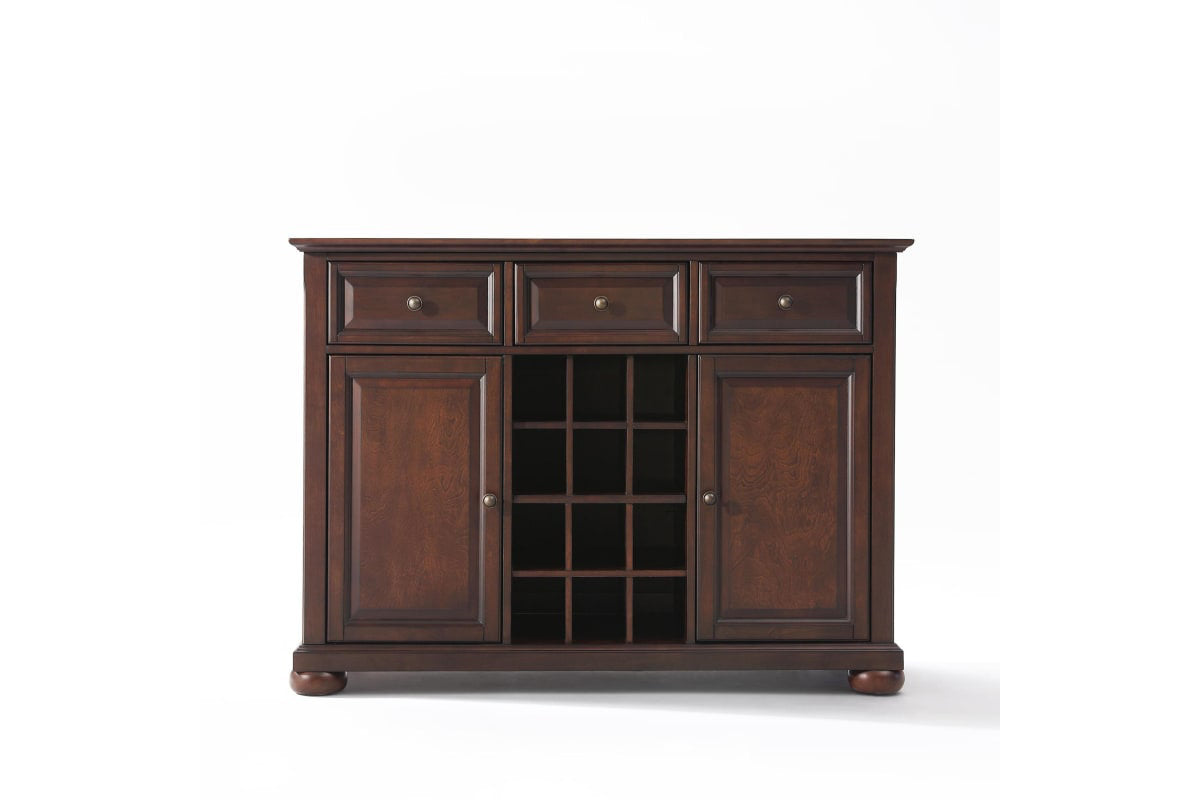 Alexandria Sideboard Cabinet W/Wine Storage - Mahogany