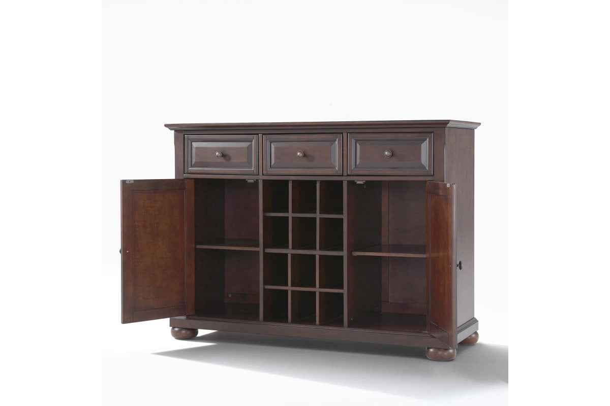 Alexandria Sideboard Cabinet W/Wine Storage - Mahogany