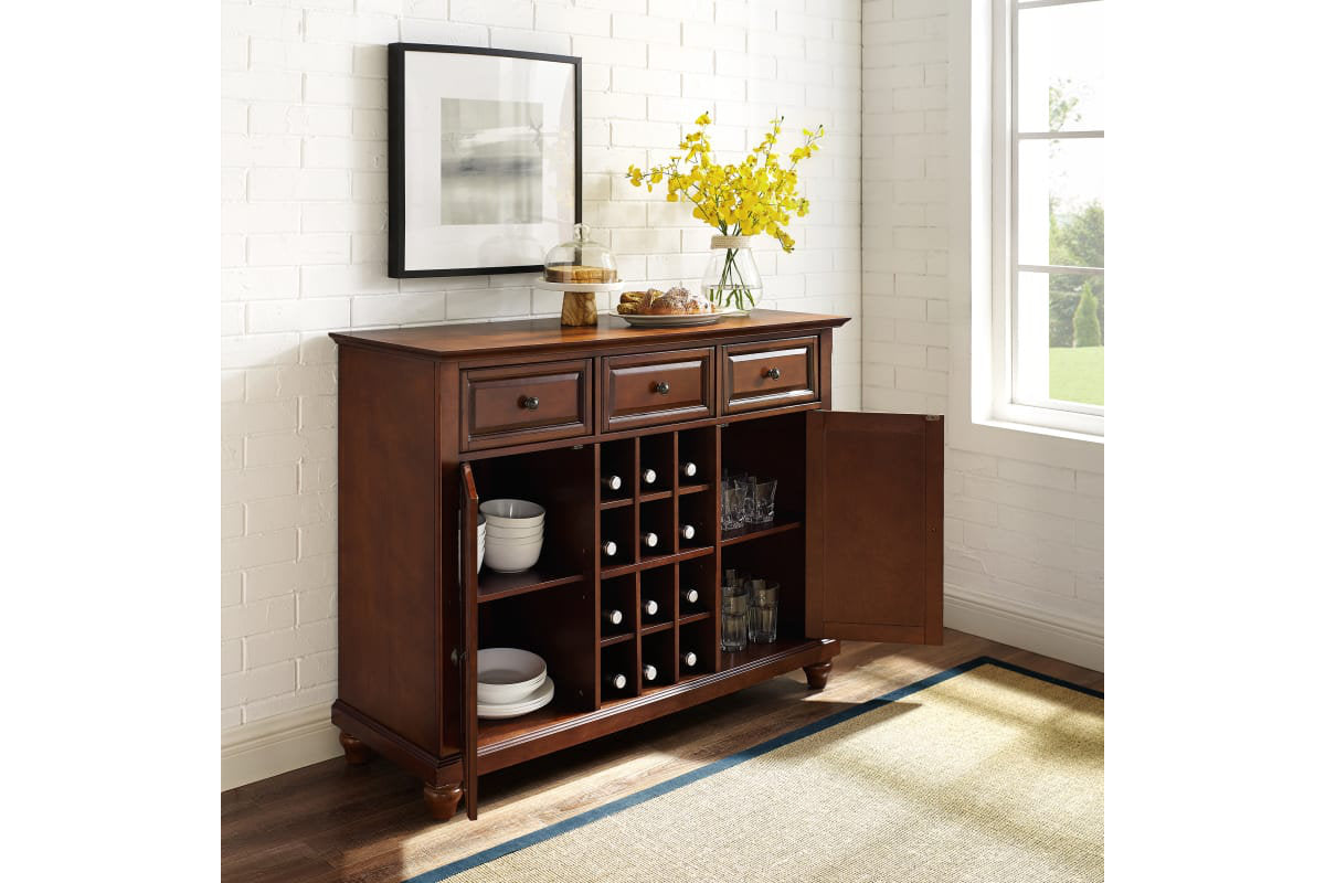 Cambridge Sideboard Cabinet W/Wine Storage - Mahogany