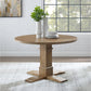 Joanna Round Dining Table - Rustic Brown