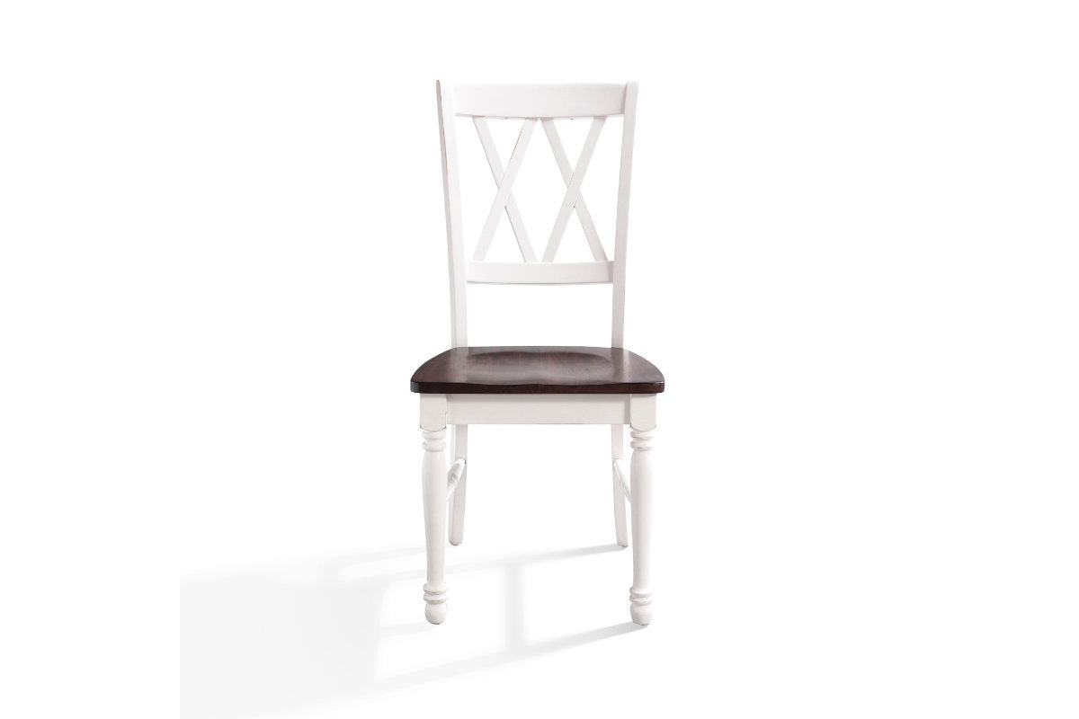 Shelby 2Pc Dining Chair Set - Distressed White