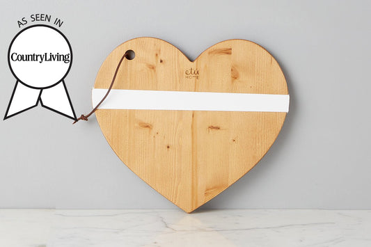 Natural Mod Heart Charcuterie Board, Small