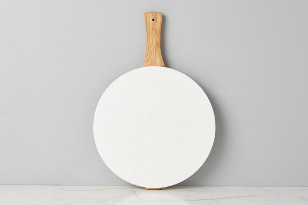 White Round Italian Charcuterie Board, Small