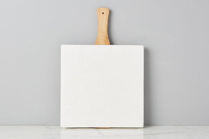 Charcuterie board, white square Italian, small.