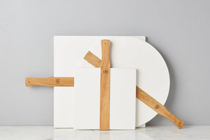 Charcuterie board, white square Italian, small.