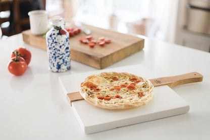 Charcuterie board, white square Italian, small.