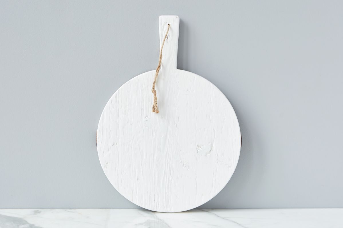 White Round Mod Charcuterie Board, Small