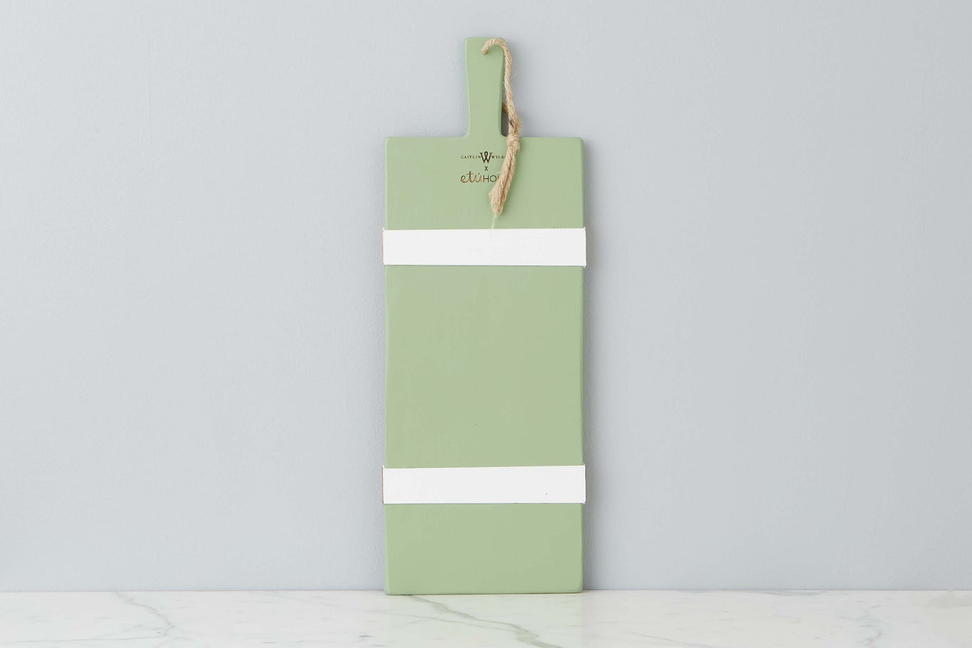 Caitlin Wilson Laurel Green Rectangle Mod Charcuterie Board, Small