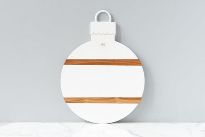 Charcuterie board set with white and merlot mod ornament boards.