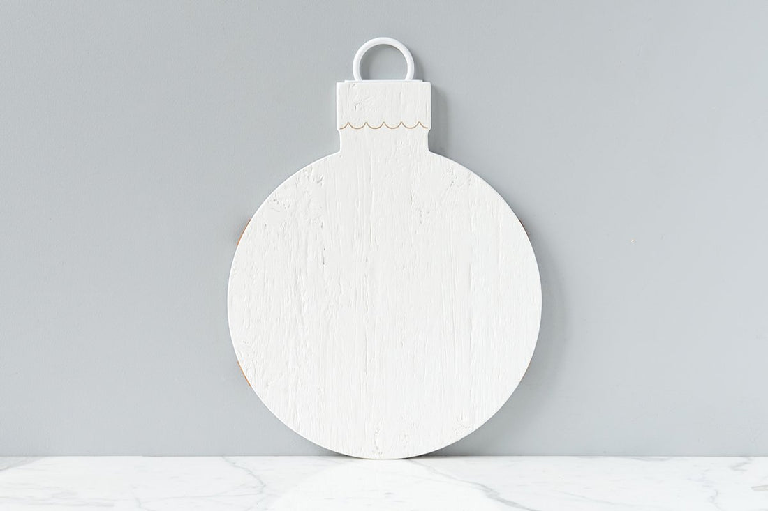 Ornament Charcuterie Board Set - White and Merlot