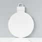 White Mod Ornament Charcuterie Board, Large