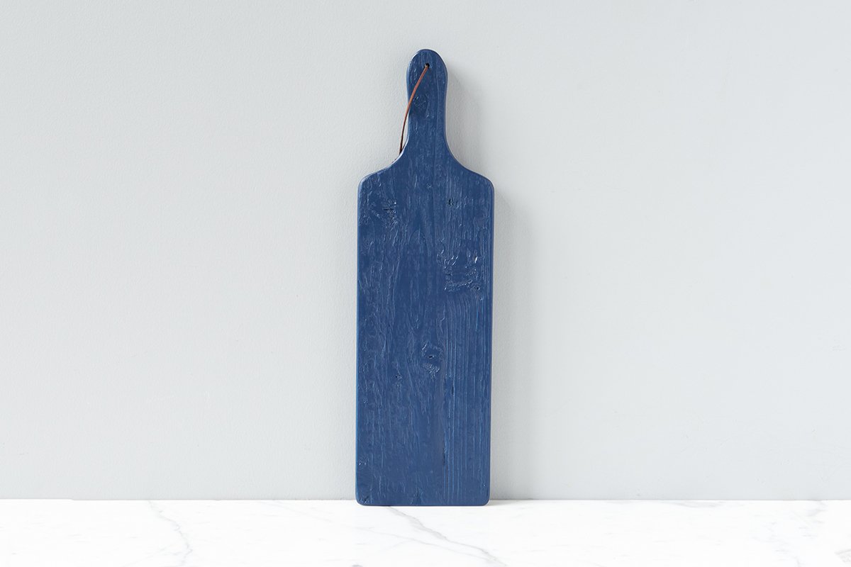 Tapas plank set in navy, set of two.