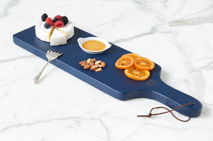 Tapas plank set in navy, set of two.