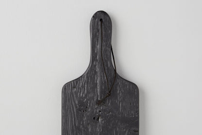 Tapas plank set in black, set of two.