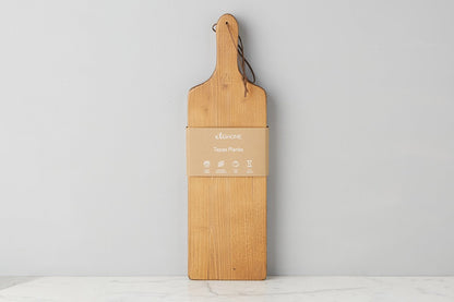 Tapas plank set in natural wood, set of two.