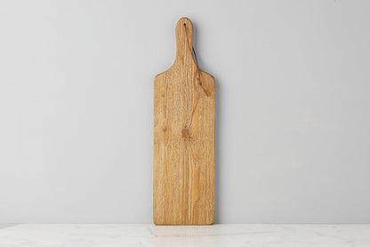 Tapas plank set in natural wood, set of two.