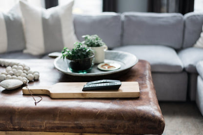 Tapas plank set in natural wood, set of two.