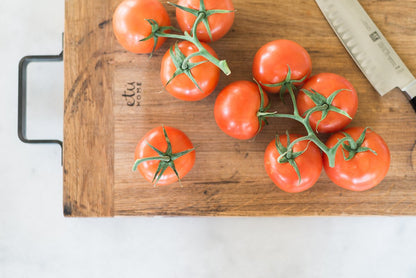 Cutting board with wood oiling wax, farmhouse, large.