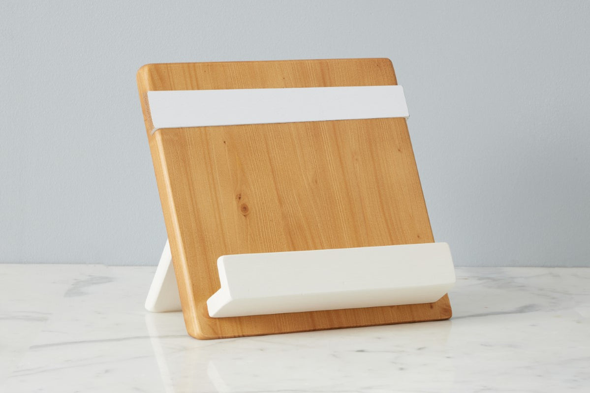 Natural and White Mod iPad / Cookbook Holder