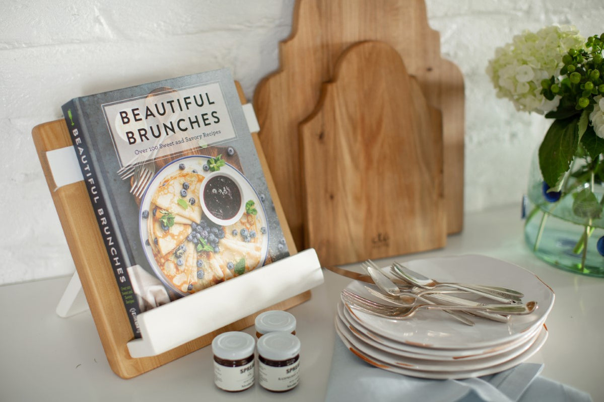 Natural and White Mod iPad / Cookbook Holder