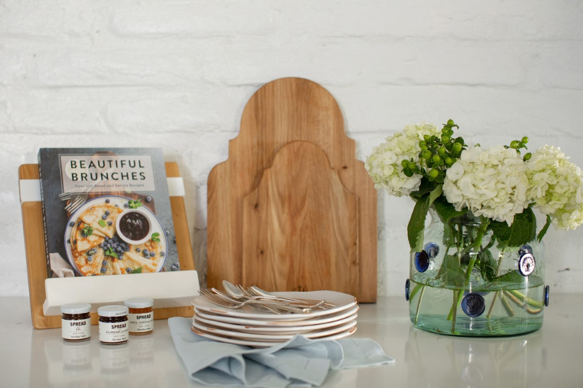 Natural and White Mod iPad / Cookbook Holder