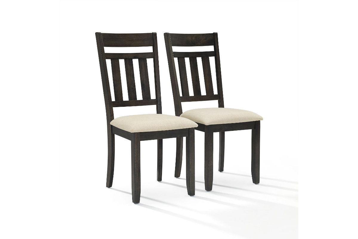 Hayden 2Pc Slat Back Dining Chair Set - Slate