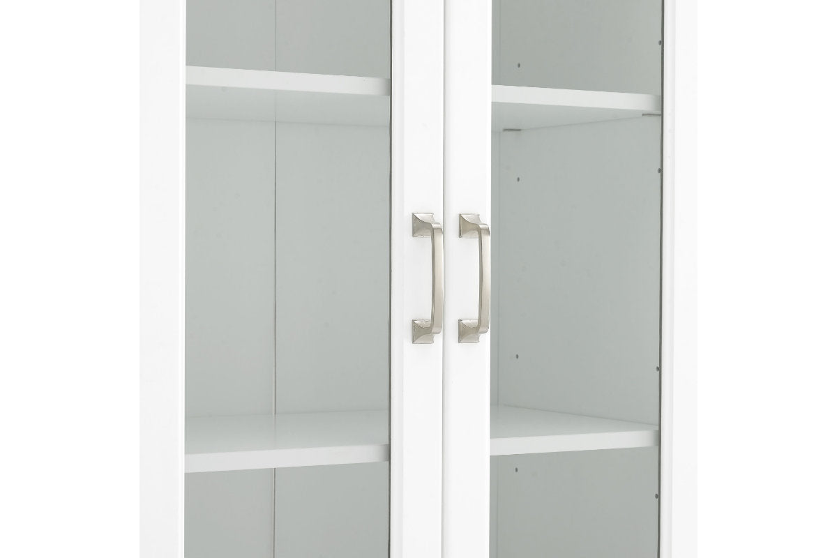 Stanton 2Pc Glass Door Pantry Set - White