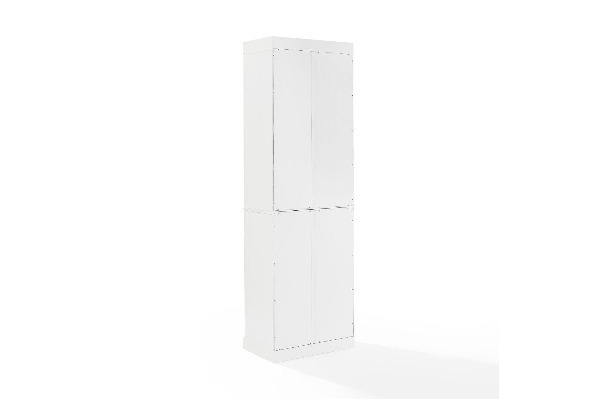 Stanton 2Pc Glass Door Pantry Set - White