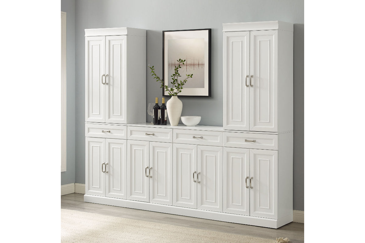 Stanton 3Pc Sideboard And Pantry Set - White