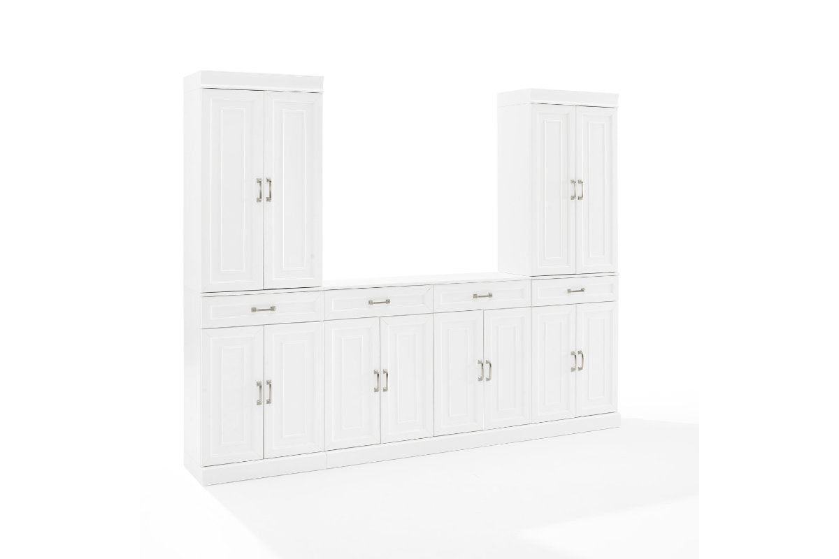 Stanton 3Pc Sideboard And Pantry Set - White