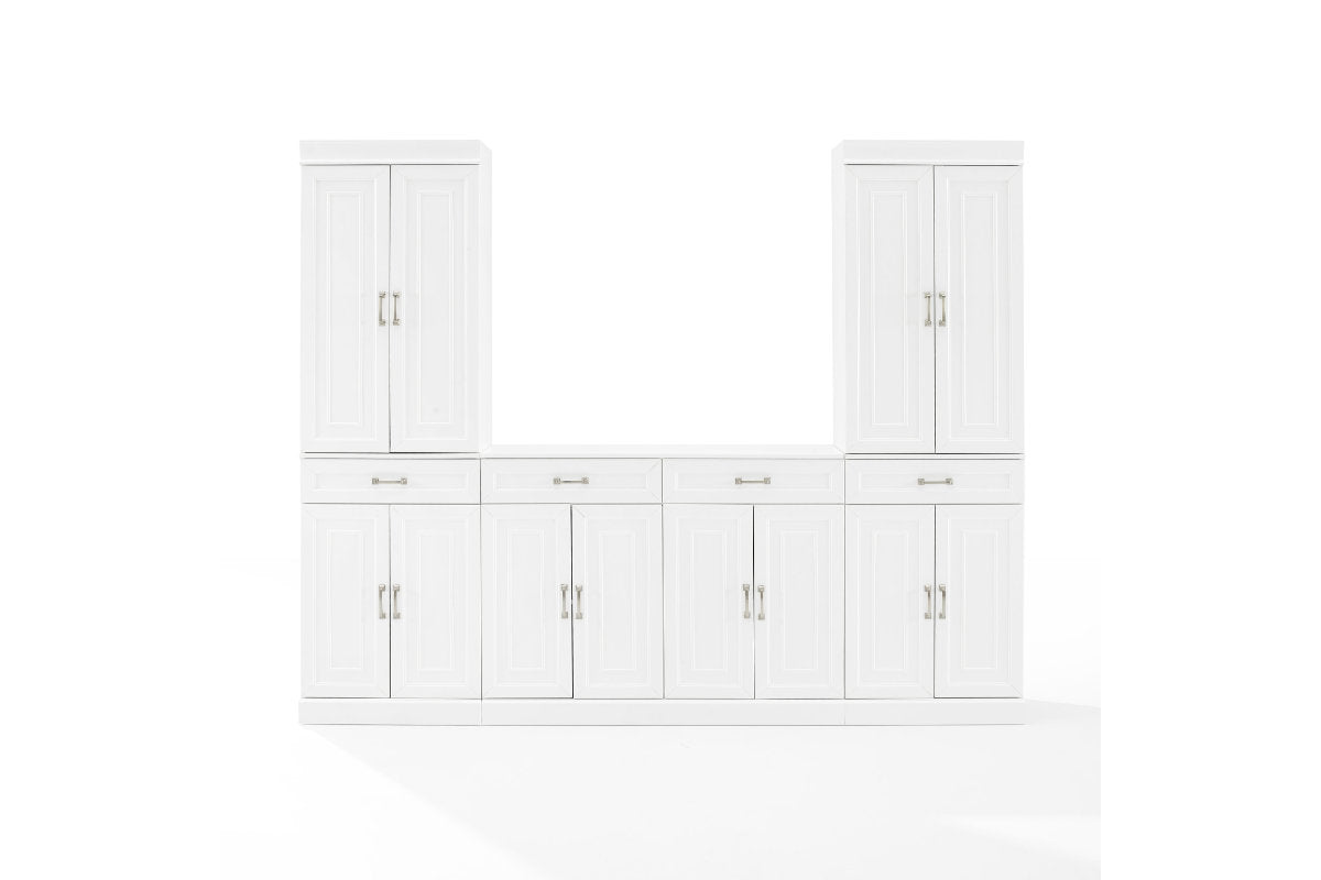 Stanton 3Pc Sideboard And Pantry Set - White