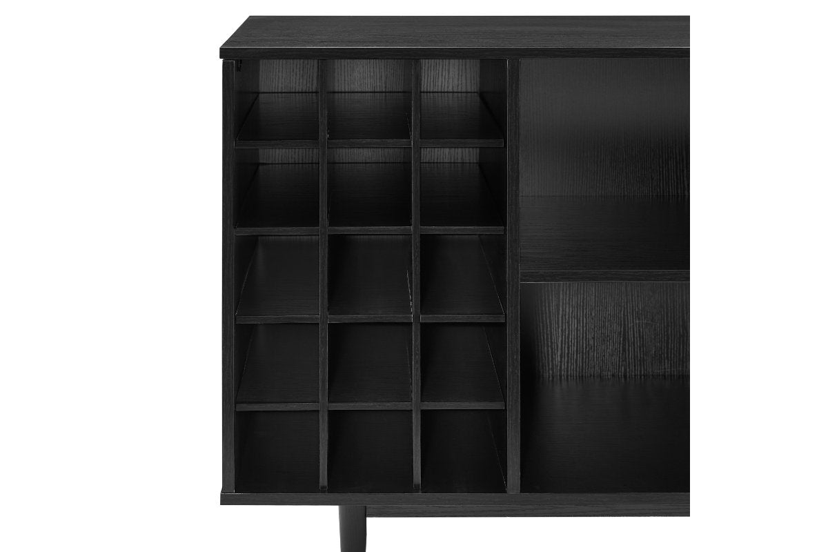 Liam Wine Storage Sideboard - Black
