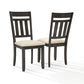 Hayden 4Pc Dining Set W/Bench and Slat Back Chairs - Slate