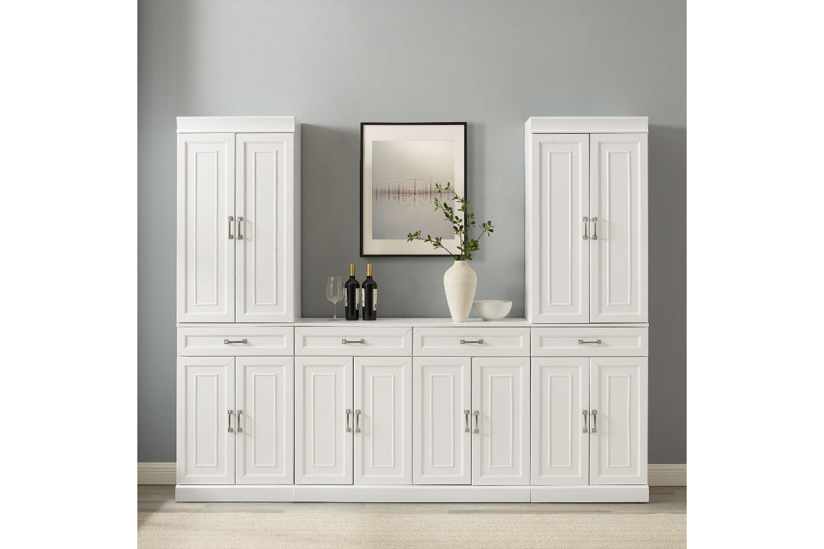 Stanton 3Pc Sideboard And Pantry Set - White