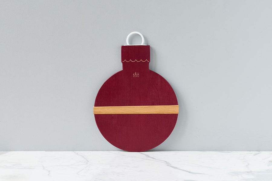 Merlot Mod Ornament Charcuterie Board, Small