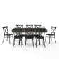 Hayden 9Pc Dining Set W/Camille Chairs - Matte Black